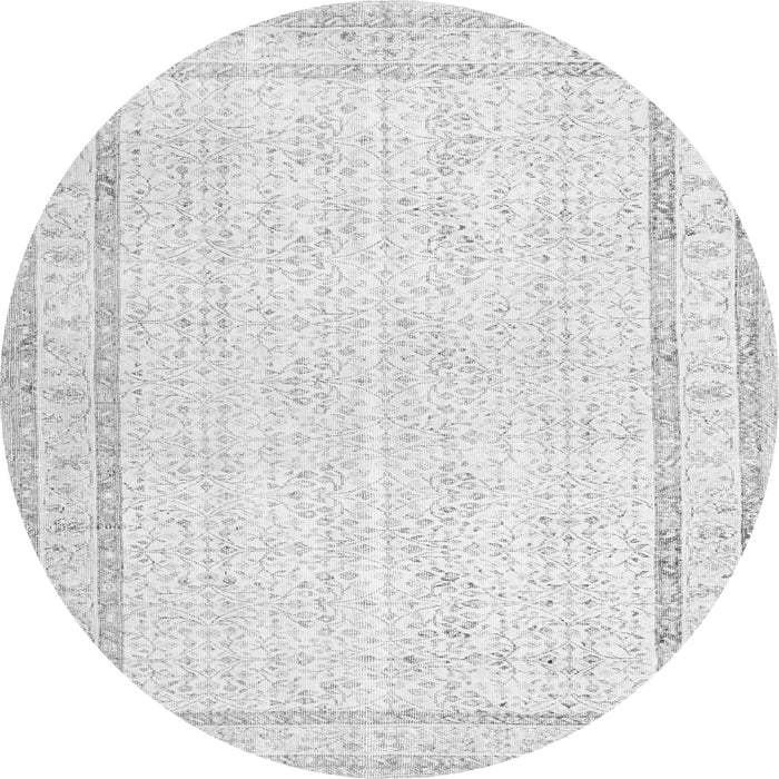 Square Persian Gray Traditional Rug, tr3579gry