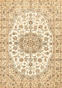 Medallion Brown Traditional Rug, tr357brn