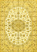 Medallion Yellow Traditional Rug, tr357yw