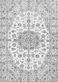 Medallion Gray Traditional Rug, tr357gry