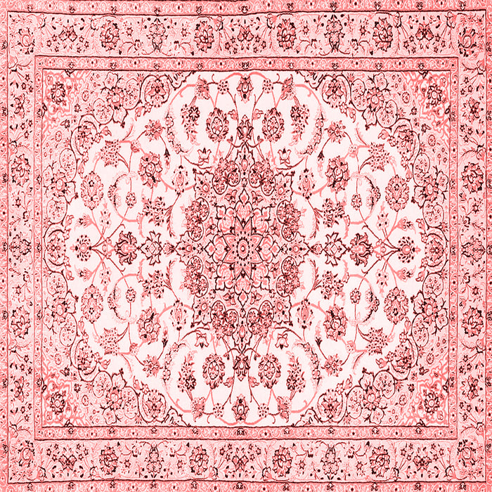 Medallion Red Traditional Rug, tr357red