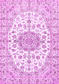 Medallion Pink Traditional Rug, tr357pnk