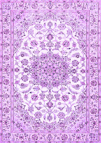 Medallion Purple Traditional Rug, tr357pur