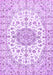 Medallion Purple Traditional Rug, tr357pur