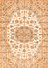 Medallion Orange Traditional Rug, tr357org