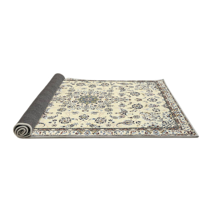 Sideview of Traditional Beige Medallion Rug, tr358