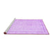 Sideview of Machine Washable Persian Purple Traditional Area Rugs, wshtr3580pur