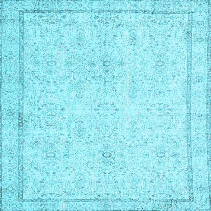 Square Persian Light Blue Traditional Rug, tr3580lblu