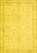 Machine Washable Persian Yellow Traditional Rug, wshtr3580yw