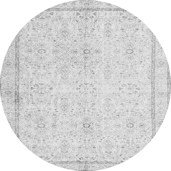 Machine Washable Persian Gray Traditional Rug, wshtr3580gry