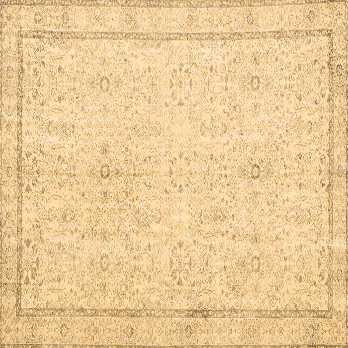 Square Machine Washable Persian Brown Traditional Rug, wshtr3580brn