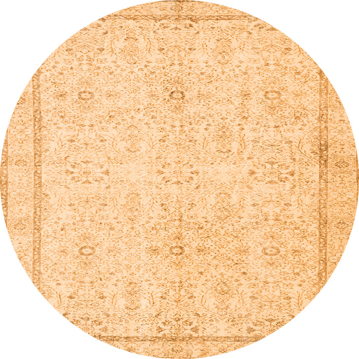 Machine Washable Persian Orange Traditional Area Rugs, wshtr3580org