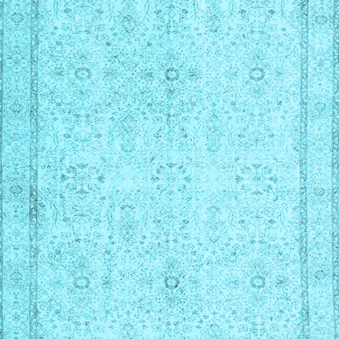 Machine Washable Persian Light Blue Traditional Rug, wshtr3580lblu