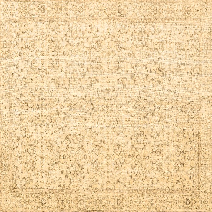 Square Machine Washable Persian Brown Traditional Rug, wshtr3581brn