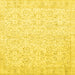 Square Persian Yellow Traditional Rug, tr3581yw