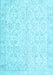 Machine Washable Persian Light Blue Traditional Rug, wshtr3581lblu