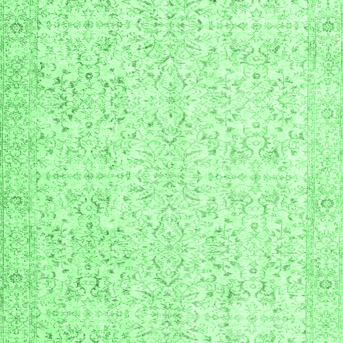 Machine Washable Persian Emerald Green Traditional Area Rugs, wshtr3581emgrn