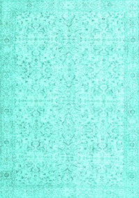 Persian Turquoise Traditional Rug, tr3581turq