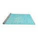 Sideview of Machine Washable Persian Light Blue Traditional Rug, wshtr3582lblu