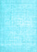 Machine Washable Persian Light Blue Traditional Rug, wshtr3582lblu