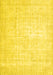 Machine Washable Persian Yellow Traditional Rug, wshtr3582yw