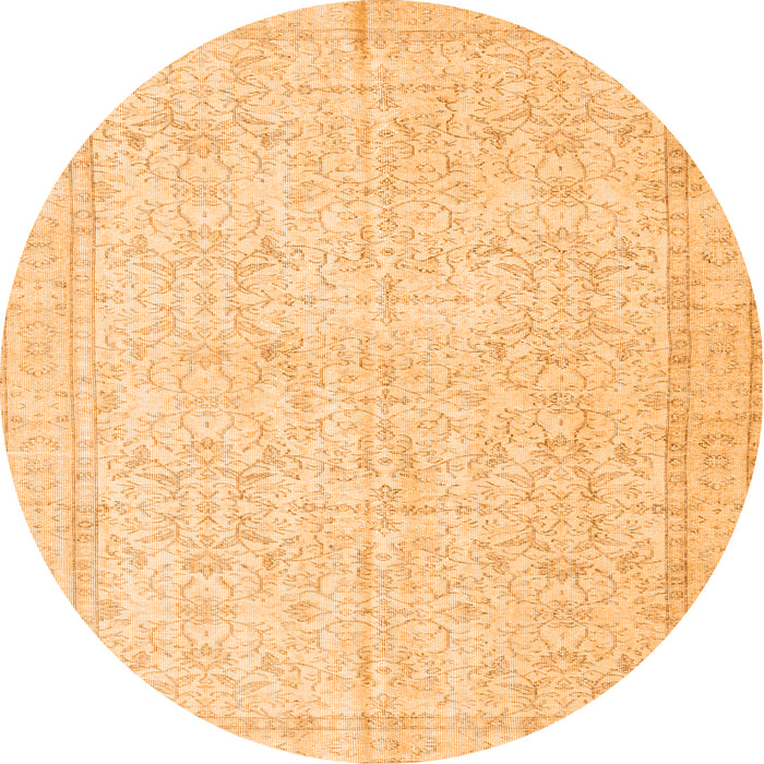 Machine Washable Persian Orange Traditional Area Rugs, wshtr3583org