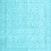 Square Persian Light Blue Traditional Rug, tr3583lblu