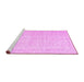 Sideview of Machine Washable Persian Pink Traditional Rug, wshtr3583pnk