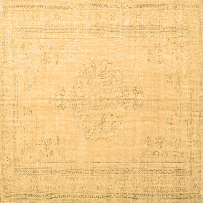 Square Machine Washable Persian Brown Traditional Rug, wshtr3584brn