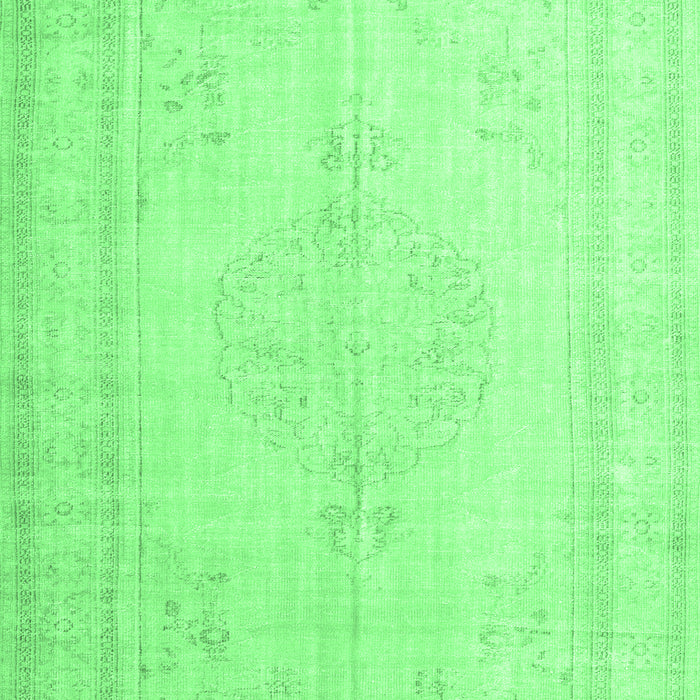 Machine Washable Persian Emerald Green Traditional Area Rugs, wshtr3584emgrn