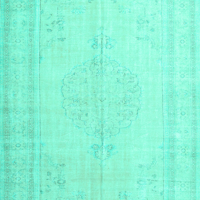 Machine Washable Persian Turquoise Traditional Area Rugs, wshtr3584turq