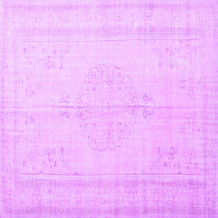 Square Persian Purple Traditional Rug, tr3584pur