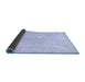 Sideview of Persian Blue Traditional Rug, tr3584blu