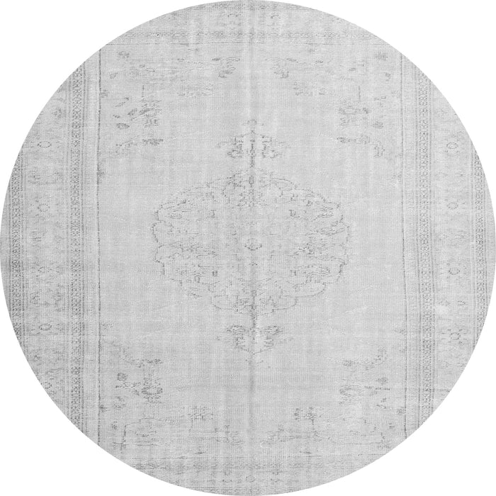 Square Persian Gray Traditional Rug, tr3584gry