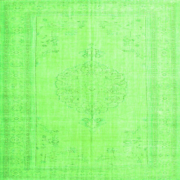 Serging Thickness of Persian Green Traditional Rug, tr3584grn