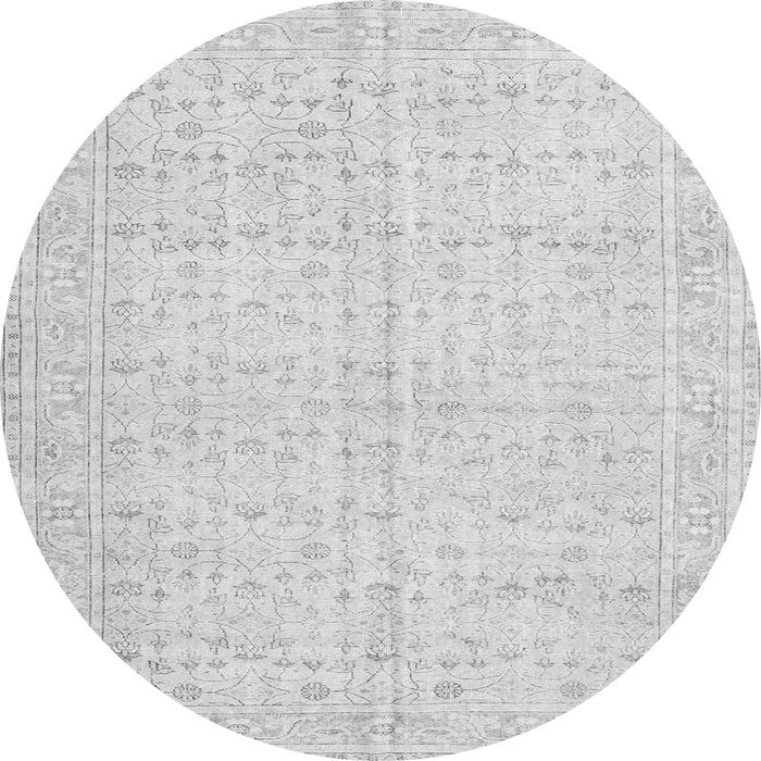Square Persian Gray Traditional Rug, tr3585gry