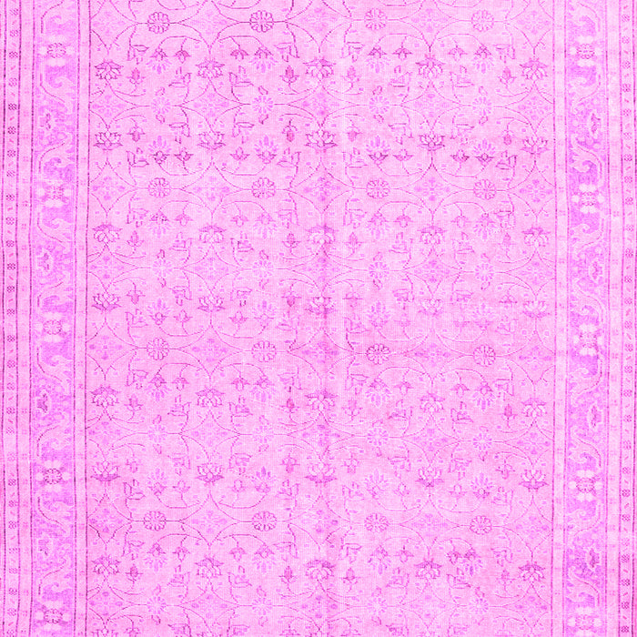 Machine Washable Persian Pink Traditional Rug, wshtr3585pnk