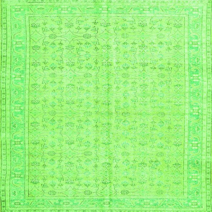 Serging Thickness of Persian Green Traditional Rug, tr3585grn