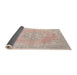 Sideview of Traditional Light Copper Gold Medallion Rug, tr3586