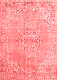 Medallion Red Traditional Rug, tr3586red