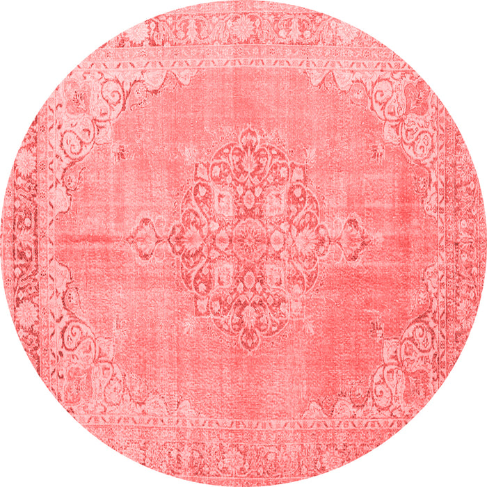 Medallion Red Traditional Rug, tr3586red