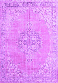 Medallion Purple Traditional Rug, tr3586pur