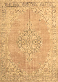 Medallion Brown Traditional Rug, tr3586brn