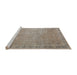 Sideview of Machine Washable Traditional Light French Beige Brown Rug, wshtr3587