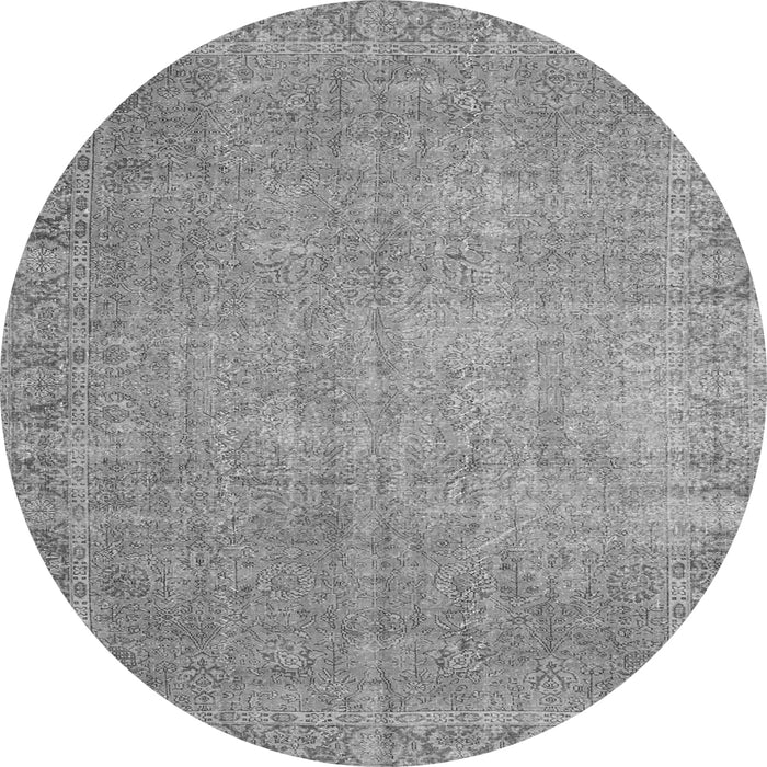 Square Persian Gray Traditional Rug, tr3587gry