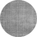 Square Persian Gray Traditional Rug, tr3587gry