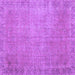 Square Persian Purple Traditional Rug, tr3587pur