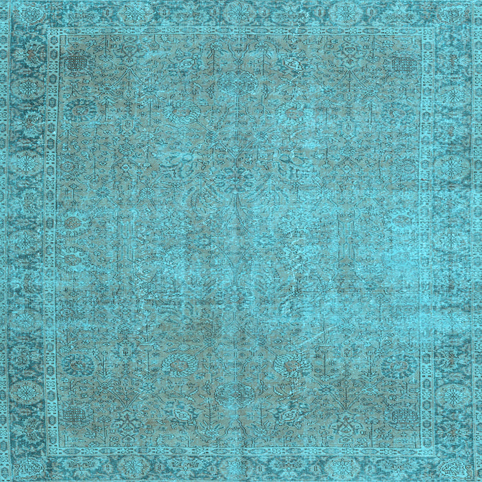 Square Persian Light Blue Traditional Rug, tr3587lblu