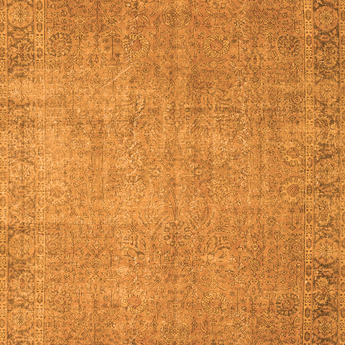 Serging Thickness of Machine Washable Persian Orange Traditional Area Rugs, wshtr3587org