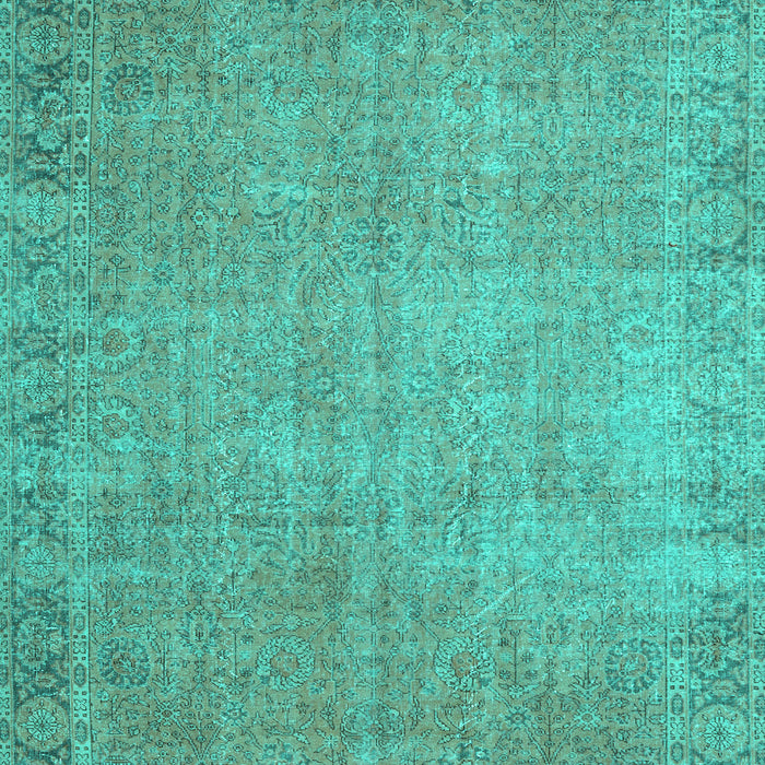 Machine Washable Persian Turquoise Traditional Area Rugs, wshtr3587turq